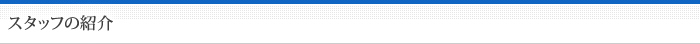 スタッフの紹介
